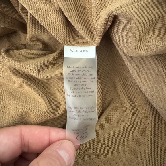 NWT! Women’s Calia tan brown pullover hooded windbreaker jacket XS $118 - Picture 5 of 5